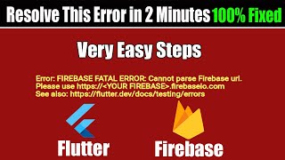 Error FIREBASE FATAL ERROR Cannot parse Firebase url Please use httpsfirebaseiocom See also [upl. by Edrei]