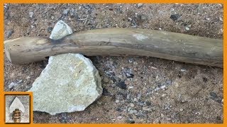 Primitive Technology Tools  Stone Axe [upl. by Nanette214]