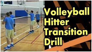 Volleyball Advanced Skills  The Quick Hitter Transition Drill  Coach Al Scates [upl. by Tab49]