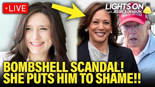 LIVE Trump PUT TO SHAME by Kamala after His Latest Scandal EXPLODES  Lights On with Jessica Denson [upl. by Areis333]