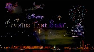 FIRST LOOK Disney’s newest nighttime spectacular “Dreams that Soar” A Drone Show at Disney Springs [upl. by Aietal]