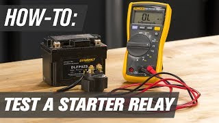 How To Test A Motorcycle ATV amp UTV Starter Relay [upl. by Valsimot688]