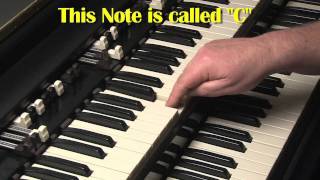 HAMMOND ORGAN amp KEYBOARDS FOR BEGINNERS LESSON 1  B3 and C3  KEYBOARDS [upl. by Ydnal]