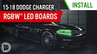 How to Install 20152018 Dodge Charger RGBW™ LED Boards  Diode Dynamics [upl. by Okoyik39]