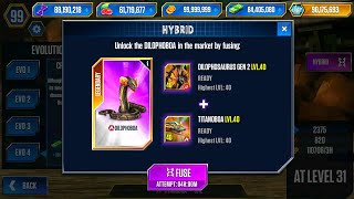 TITANOBOA UNLOCK ALL FAMILY TITANOBOA MAX LEVEL 40  JURASSIC WORLD THE GAME [upl. by Sisto]