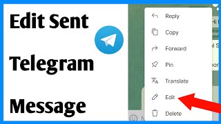 How To Edit Sent Message On Telegram [upl. by Naig953]