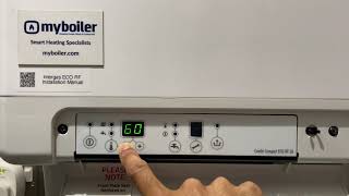 FLOW TEMP  How to intergas hre eco rf and rapid flow temperature adjustment [upl. by Orran702]