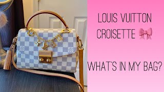 Whats in my LV CROISETTE BAG [upl. by Violette485]