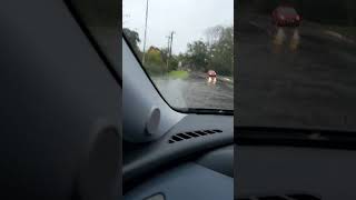 Car going through flood not quite Rufford Fordshortsyoutube flood [upl. by Dloreh]