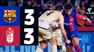 FC BARCELONA 3 vs 3 GRANADA  LALIGA 202324 MD24 [upl. by Appel]