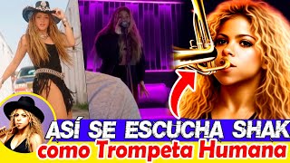 Así se escucha Shakira sorprende como Trompeta Humana en El Jefe junto a Fuerza Regida [upl. by Venetis]