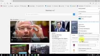 Windows 10  startpagina instellen  edge opstarten met verschillende tabbladen [upl. by Holleran]