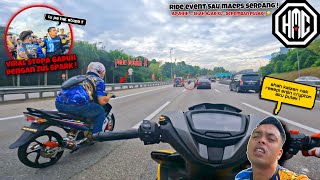 RiDE EVENT SAU maeps serdang 🔥  STOPA GDUH dengan ZUL SPARK  😰  SHAH nak resepi ENJIN  🤣 [upl. by Lyrradal]