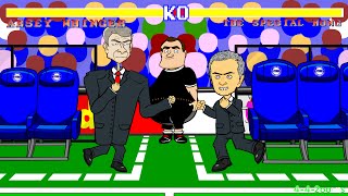 ❗️Wenger vs Mourinho FIGHTPUSHSHOVE❗️Chelsea vs Arsenal 20 HighlightsGoals2014 Cartoon Parody [upl. by Nolyat]