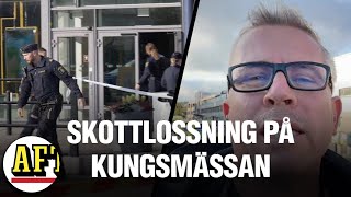 Skottlossning i köpcenter – en person skjuten [upl. by Ogu]