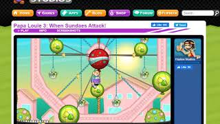 Papa louie 3 When Sundaes Attack Level 4 Finding all the Coins [upl. by Lidstone]