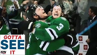 GOTTA SEE IT John Klingberg Fires SeriesWinning OT Goal Past Pekka Rinne [upl. by Asilaj30]