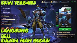 Kalian mau  Yi Sun Shin ROGUISH RANGER SKIN Gameplay  Skin terbaru Mobile legend [upl. by Einahets]