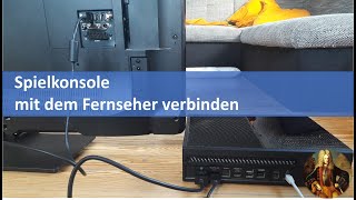 Spielkonsole am Fernseher anschließen [upl. by Aurelea]