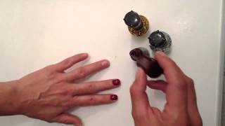 Réaliser un nail art argenté et doré  Nailart à paillettes Astuce Manucure [upl. by Charlena]