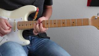 Smoke On The Water Solo Gitarren Tutorial mit TABS [upl. by Wit]