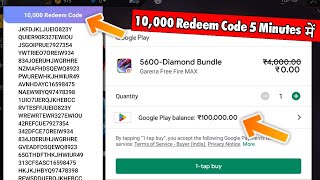 I Got 10000 Redeem Code From Play Store [upl. by Ermentrude]