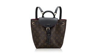 Louis Vuitton Monogram Montsouris BB NM Backpack Noir [upl. by Mccullough]