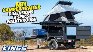 Adventure Kings MT1 Camper Trailer Dimensions amp Specs [upl. by Eedahs]