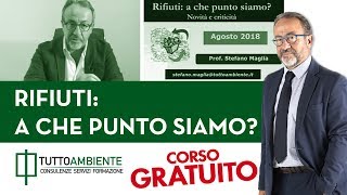 Corso sui Rifiuti tutte le novità e criticità [upl. by Winnifred186]