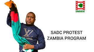 2 Zambia SADC MCO protests Gambakwe flights booked for Zambia [upl. by Ennairb]