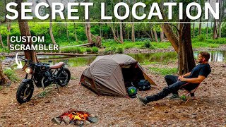 ★ ASMR Solo MOTORCYCLE CAMPING  Silent Vlog  Beautiful Location [upl. by Boony40]