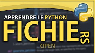 APPRENDRE LE PYTHON 10  LES FICHIERS [upl. by Darlene]