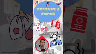 Norepinephrine vs epinephrine basics medicalstudent nursing pharmacy pharmacyschool [upl. by Nailuj]