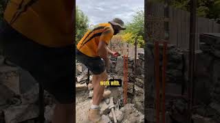 Stone types for retaining walls shorts stonewalling gardendesign construction [upl. by Ridglea339]