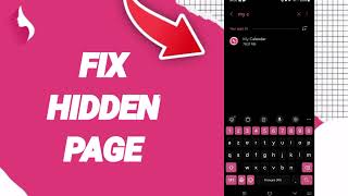 How To Fix Hidden Page On My Calendar Period And Cycles Tracker App [upl. by Aniled486]