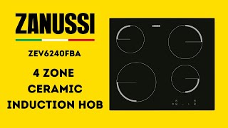 How To Use Zanussi Induction Hob ZEV6240FBA I User Tips and Features Review I Zanussi [upl. by Harolda]