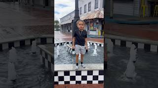 Lilwavve dares Son to Jump in water fountain ⛲️ 😳 shorts [upl. by Reggie724]