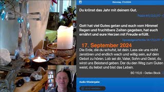 Gedanken zur Herrnhuter Tageslosung am 17 September 2024 [upl. by Reeva]