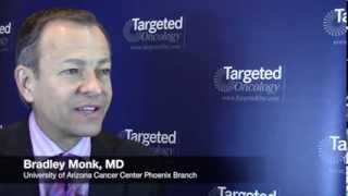 Dr Monk on the Role of Bevacizumab in Treatment of Metastatic Cervical Cancer [upl. by Karlene]