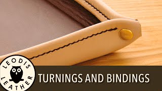 Leather Turning and Bindings [upl. by Donall]