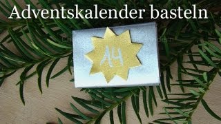 Adventskalender selber basteln  Einfachen Weihnachtskalender selber machen [upl. by Itak]