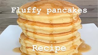 Fluffy pancakes recipe  How to make fluffy pancakes  Happy Home Food [upl. by Hanej42]