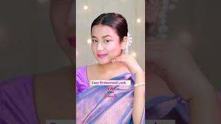 Monochromatic Makeup Tutorial For Bridesmaids  Shimmery Eye Makeup Look  Myntra Shorts [upl. by Nirrat988]