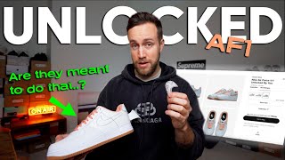 UNLOCKED BY YOU NIKE AF1 Review Unboxing amp OnFeet NEW 2021 VERSION [upl. by Einnhoj]