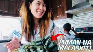 PUPUNTA NG AMERICA 🇺🇸 ANG PAMILYA  SUMAN NA MALAGKIT GUMAWA  BUHAY SA CANADA  mylen D vlog [upl. by Anec]