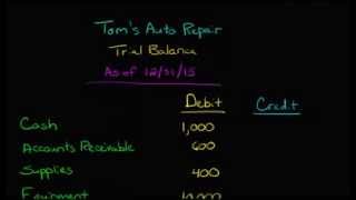 Preparing a Trial Balance [upl. by Aihsoek]