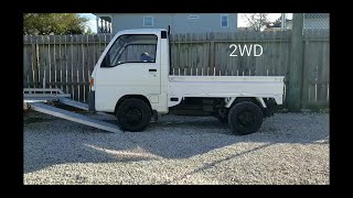 2WD vs 4WD minitruck comparison loading on trailer [upl. by Uba944]