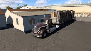 American Truck Simulator Delivering a pre fabricated house [upl. by Marley130]