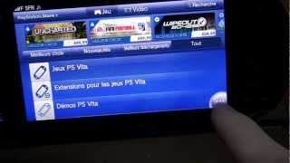 PlayStation Store de la PS Vita en détails [upl. by Neirb130]