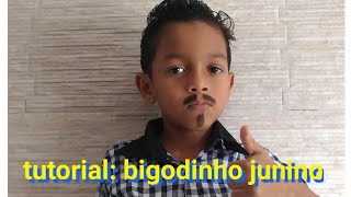 como fazer bigode para São João festa junina [upl. by Linsk]